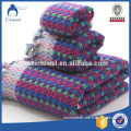 100% cotton yarn dyed jacquard christmas waffle towel gift set